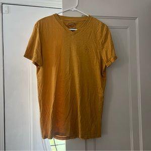 Mustard American Eagle V-Neck